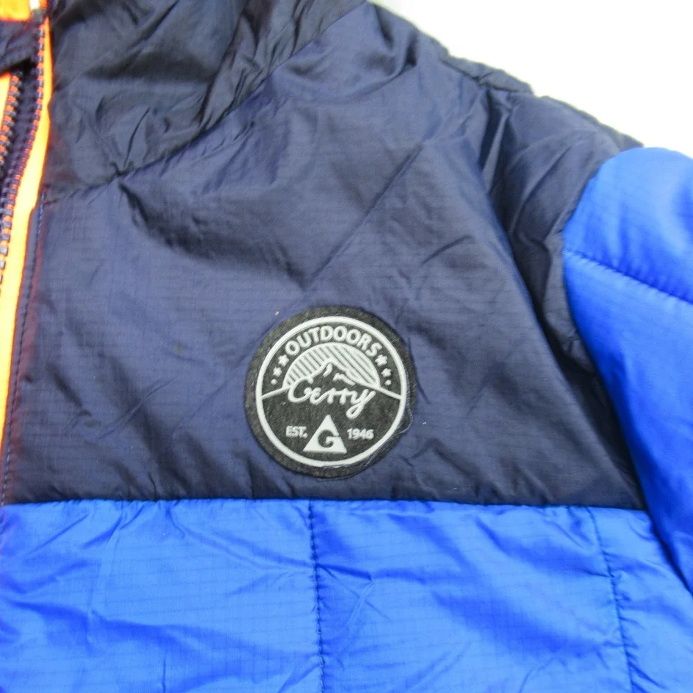 Gerry‎ Jacket Boys Medium Blue Hooded Insulated Light Pack Torque Puffer NEW